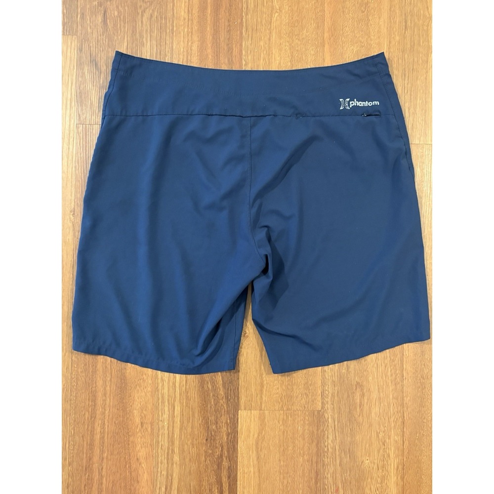 Hurley Men Shorts 38 Blue Swimwear Phantom Board Shorts Logo 10" Inseam - Picture 7 of 8